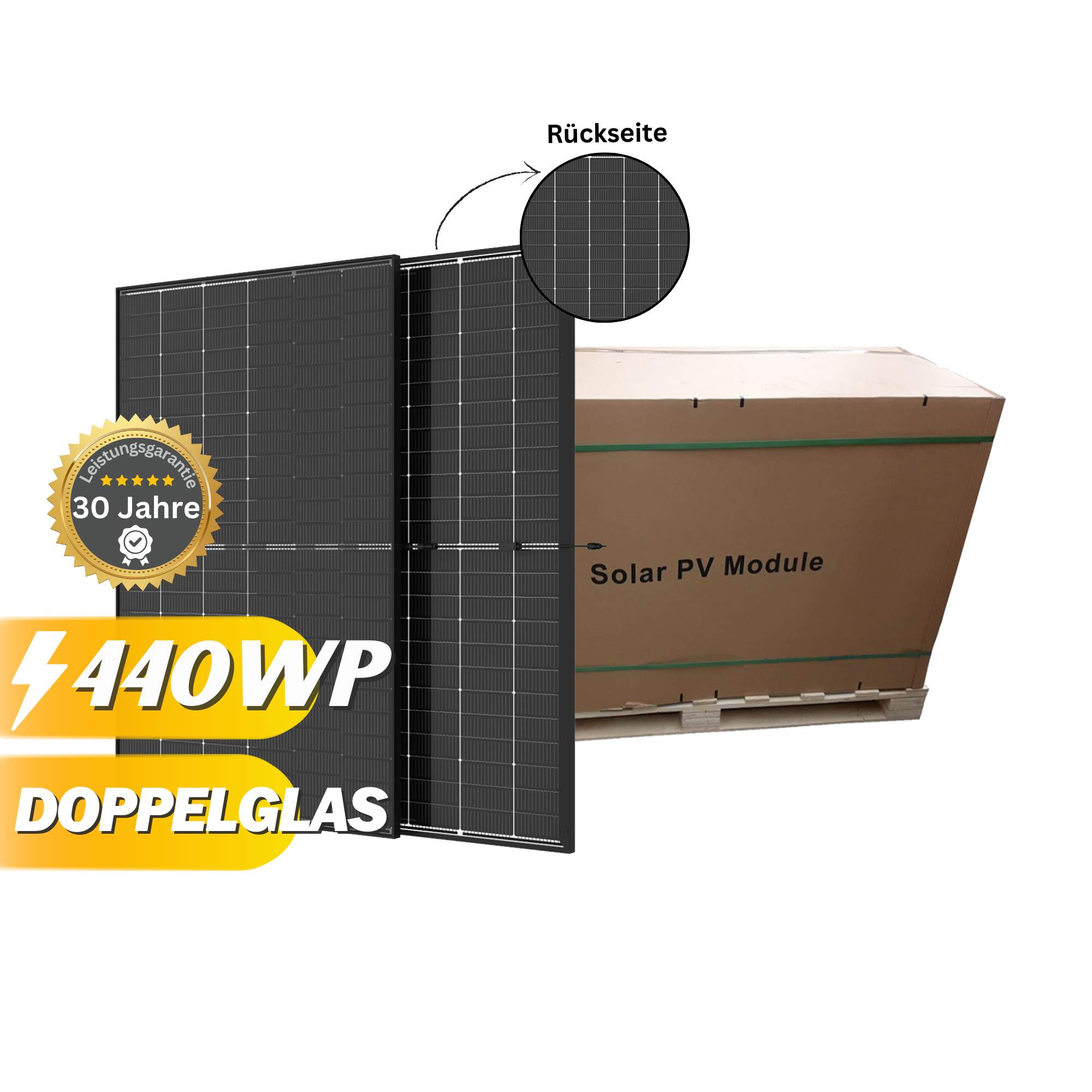 Solarmodul 440Wp Trina Solar Vertex S+  Palette zu 36 Stück