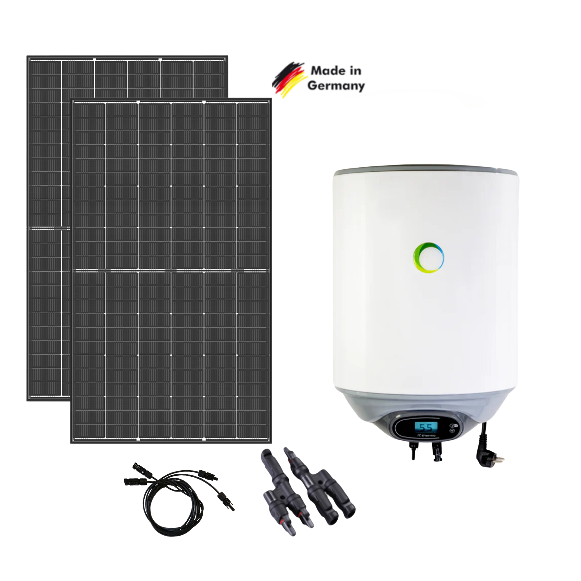 autarke Warmwasserbereitung 30L netzunabhängig, Solarmodul optional
