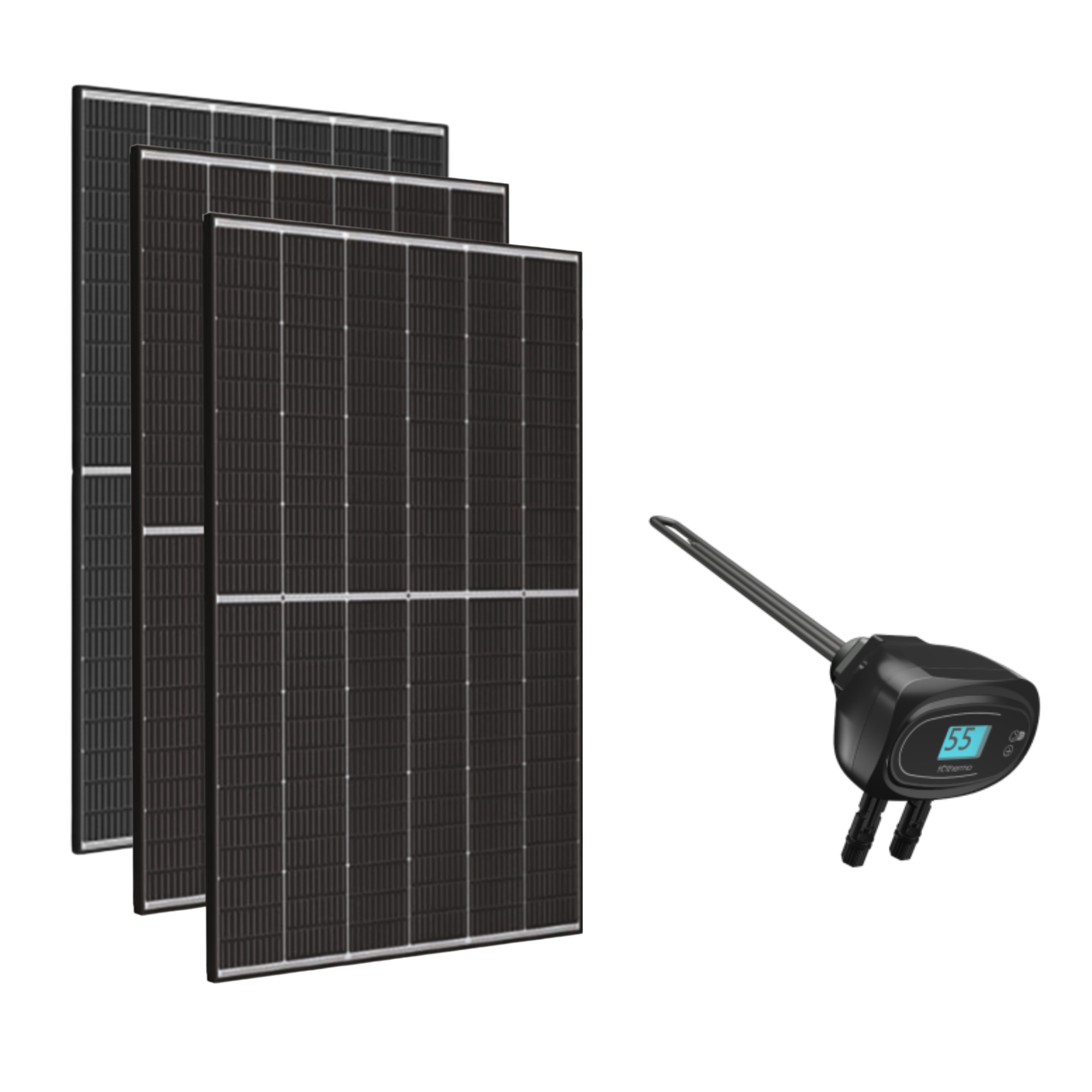 Photovoltaik Heizstab Set 1275 Wp mit Trina Vertex S Solarmodulen und Fothermo Heizstab ROD-550